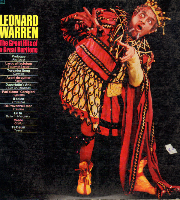 Leonard Warren ‎/ The Great Hits Of A Great Baritone - LP Used