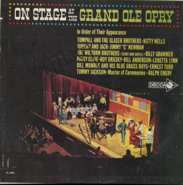 Various ‎– On Stage At The Grand Ole Opry - LP Used