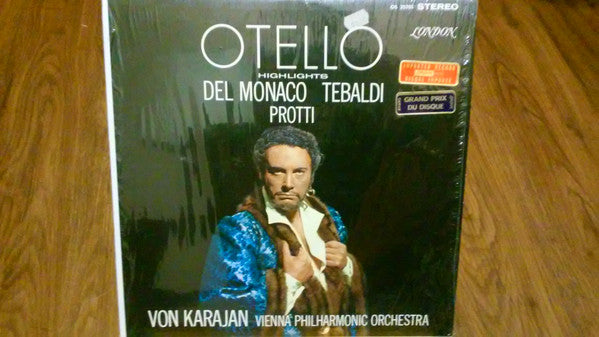 Herbert von Karajan, Giuseppe Verdi, The Chorus Of The Vienna State Opera, Wiener Philharmoniker, Mario del Monaco ‎/ Otello Highlights - LP (used)