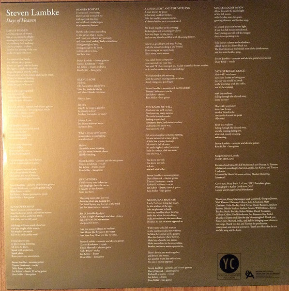 Steven Lambke / Days Of Heaven - LP