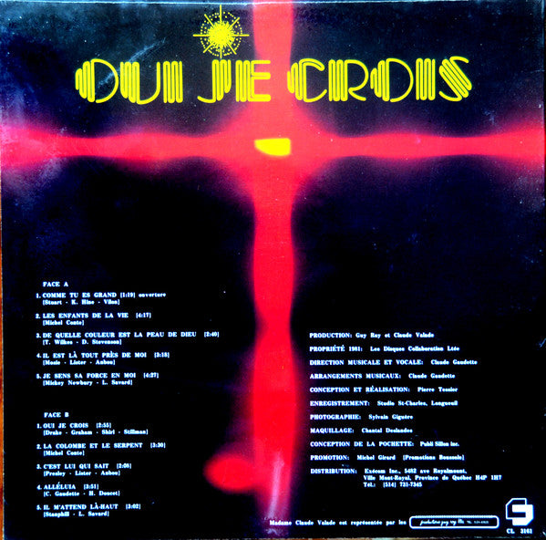 Claude Valade / Oui Je Crois - LP Used