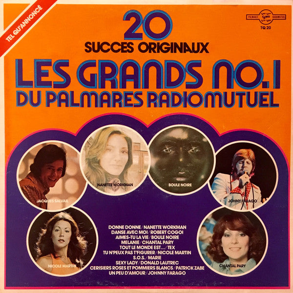 Various / Les Grands No.1 Du Palmares Radiomutuel: 20 Original Hits - LP Used