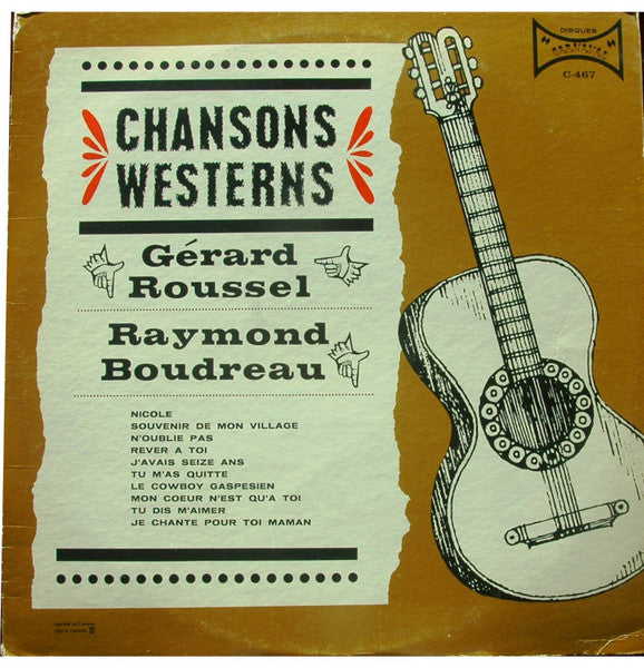 Gérard Roussel, Raymond Boudreau / Western Songs - LP Used