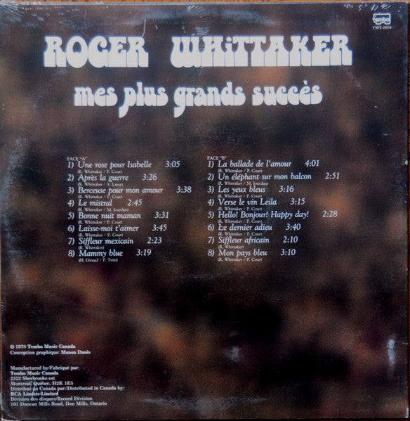 Roger Whittaker / My Greatest Hits - LP Used