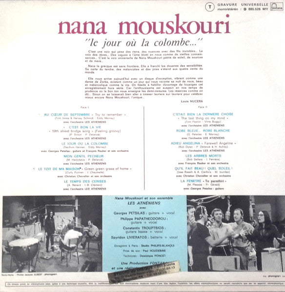 Nana Mouskouri / The Day When The Dove... - LP Used