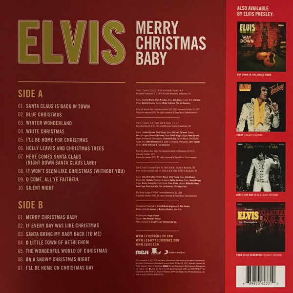 Elvis Presley / Merry Christmas Baby - LP