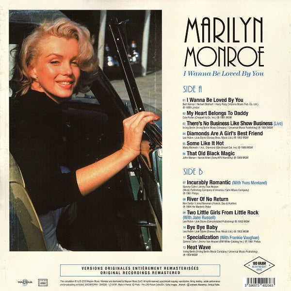 Marilyn Monroe / I Wanna Be Loved By You - LP