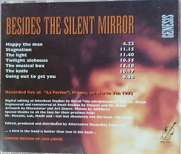 Genesis / Besides The Silent Mirror - CD Used