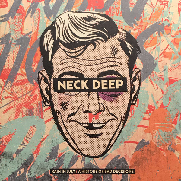 Neck Deep / Rain In July / A History Of Bad Decisions - LP Used RED GREEN BLEND