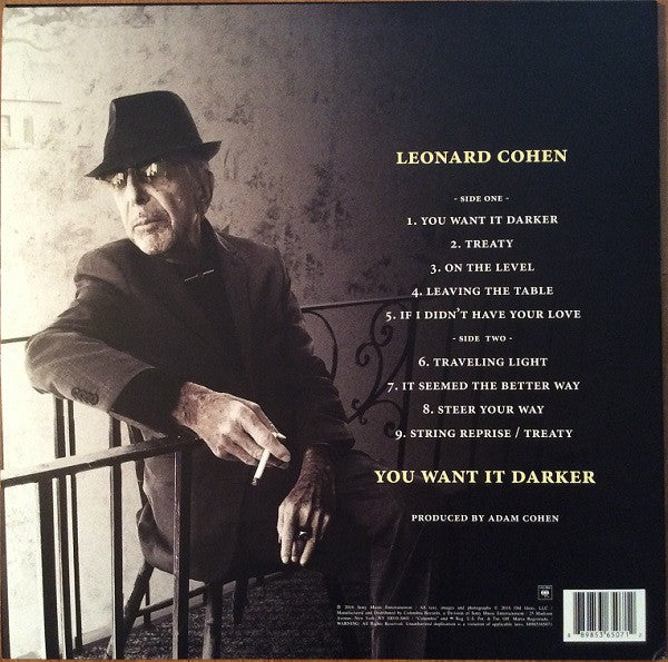 Leonard Cohen / You Want It Darker - LP