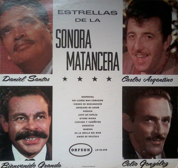 La Sonora Matancera, Daniel Santos, Bienvenido Granda, Carlos Argentino, Celio González / Estrellas De La Sonora Matancera - LP Used