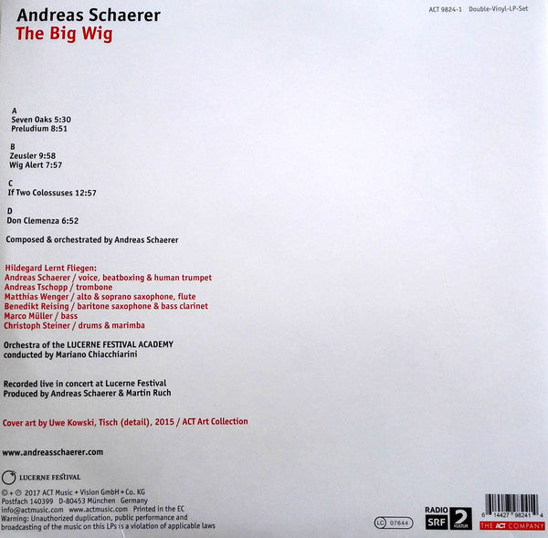 Andreas Schaerer / The Big Wig - LP