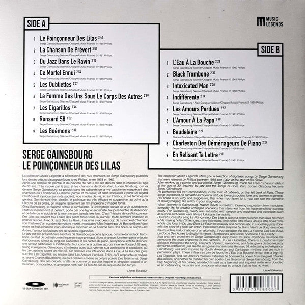 Serge Gainsbourg / The Puncher Of The Lilacs - LP